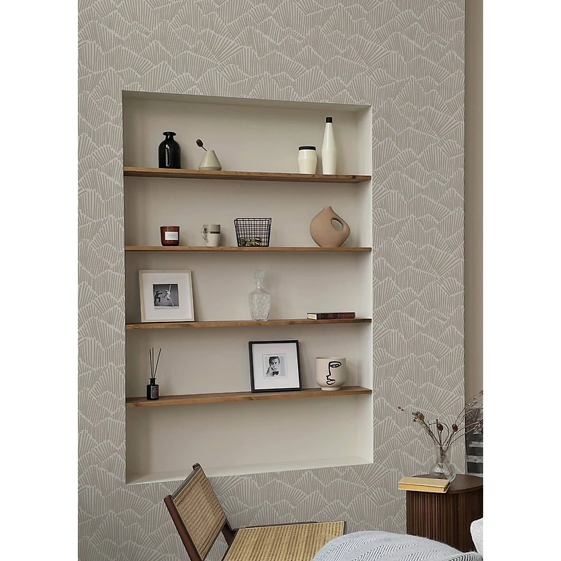 NuWallpaper Egypt Sherrod Beige Ridge & Valley Peel & Stick Wallpaper