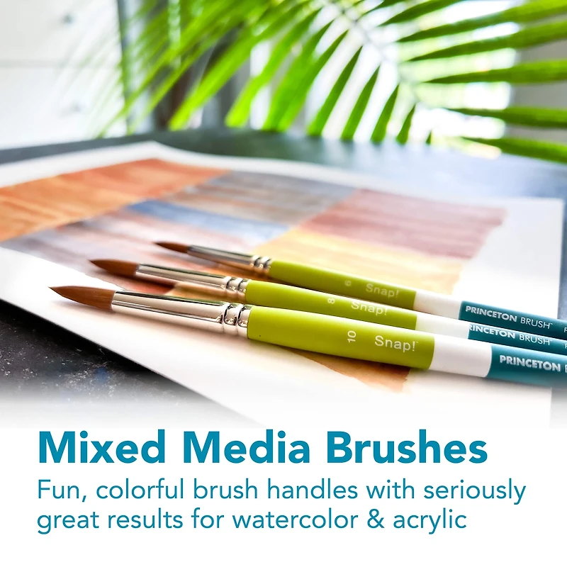 Princeton™ Snap!™ Series 9950 Synthetic Short Handle Round Brush