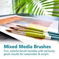 Princeton™ Snap!™ Series 9950 Synthetic Short Handle Round Brush