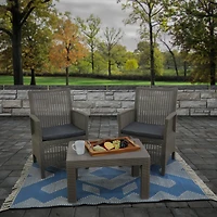 National Outdoor Living® Geometric Hand Woven Outdoor Rug