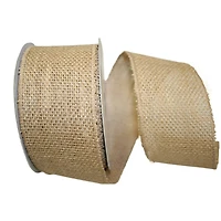 JAM Paper 4" x 10yd. Burlap Wired Ribbon
