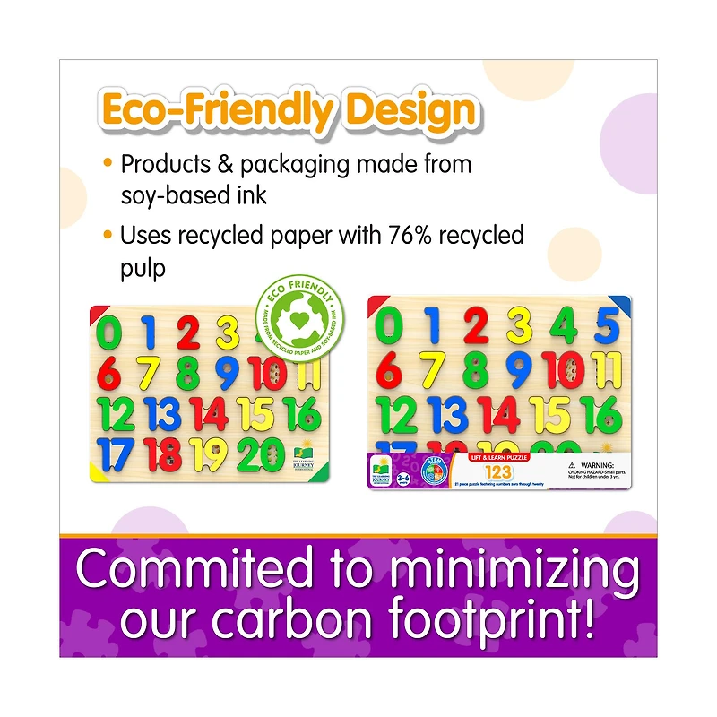 Lift & Learn Puzzle - 123: 21 Pcs