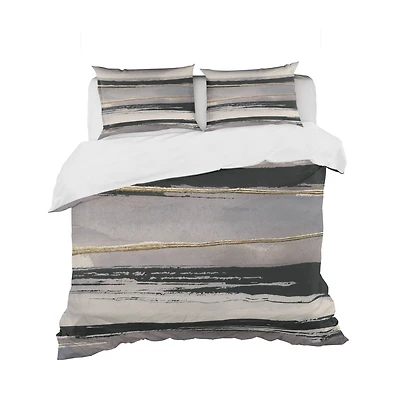 Designart 'Glamorous Morning Fog III' Glam Bedding Set