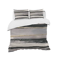 Designart 'Glamorous Morning Fog III' Glam Bedding Set