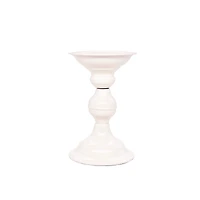 Cream Metal Pillar Candle Holder by Ashland