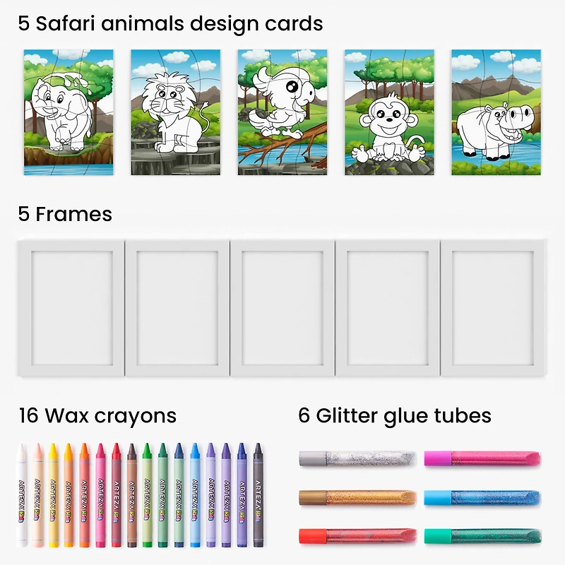 Arteza® Kids Safari Jigsaw Puzzle Set, 32 pcs