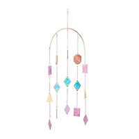 The Novogratz Multi Metal Contemporary Windchime, 34" x 14" x 2"
