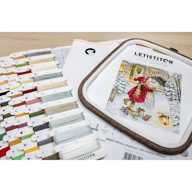 Letistitch Winter Playtime Counted Cross Stitch Kit