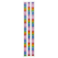 12 Packs: 3 ct. (36 total) Rainbow Border Bling Stickers by Recollections™