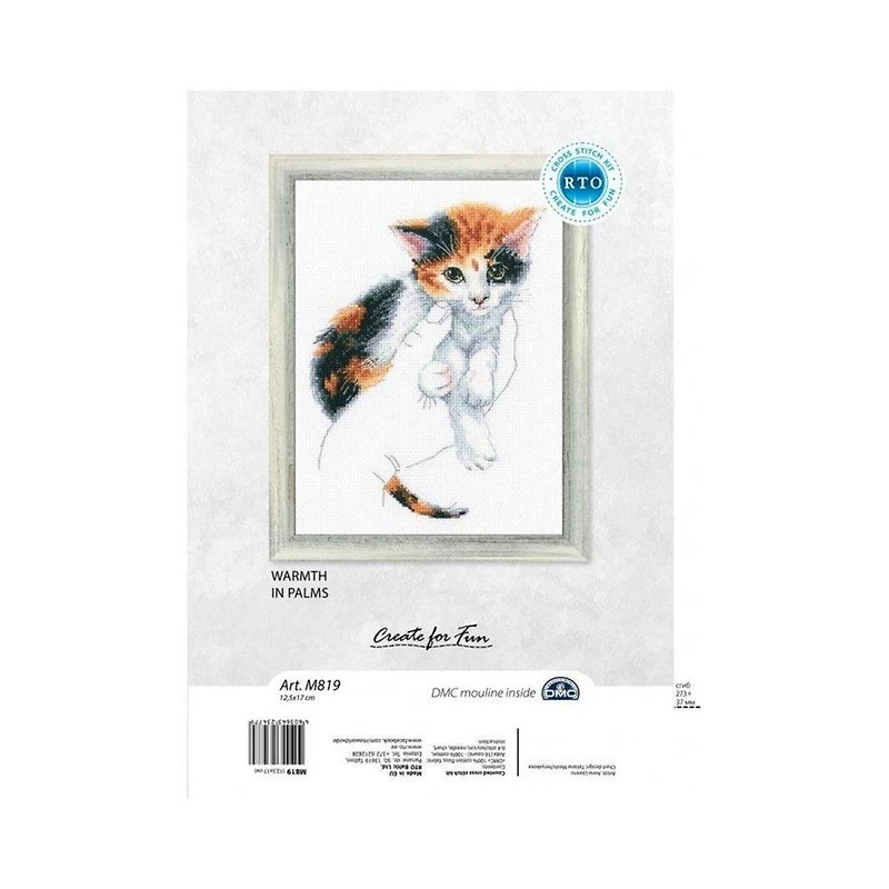 RTO Warmth in Palms Kitten Cross Stitch Kit