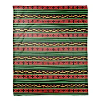 60" Kwanzaa Pattern Coral Fleece Blanket
