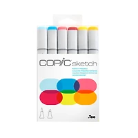 6 Packs: 6 ct. (36 total) Copic® Sketch Marker Set, Perfect Primaries