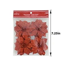 Red Poinsettia Floral Accents