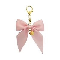 Blue Moon Studio™ Pink Fabric Bow Bag Charm