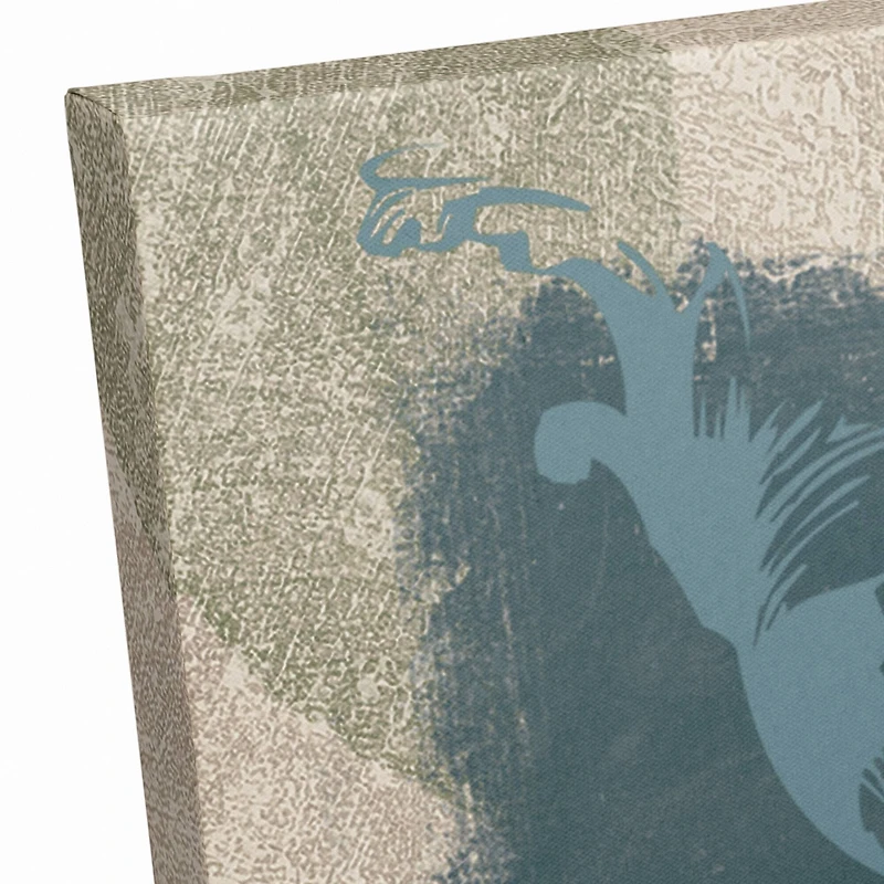 Swirls And Butterfly 20" x 20" Canvas Wall Art