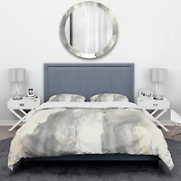 Designart 'Gold Glamour Direction I' Geometric Bedding Set