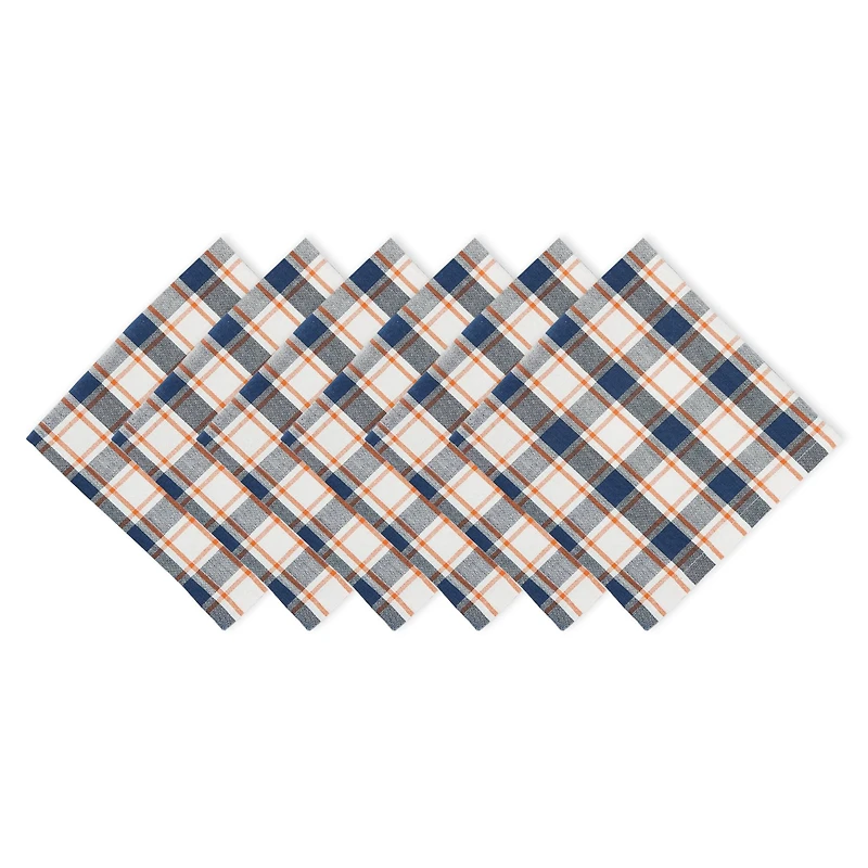 DII® Autumn Farmhouse Plaid Dinner Napkins, 6ct.