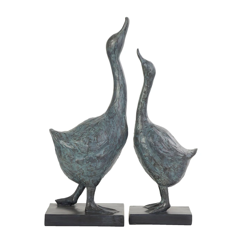 Blue Bird Sculpture Set