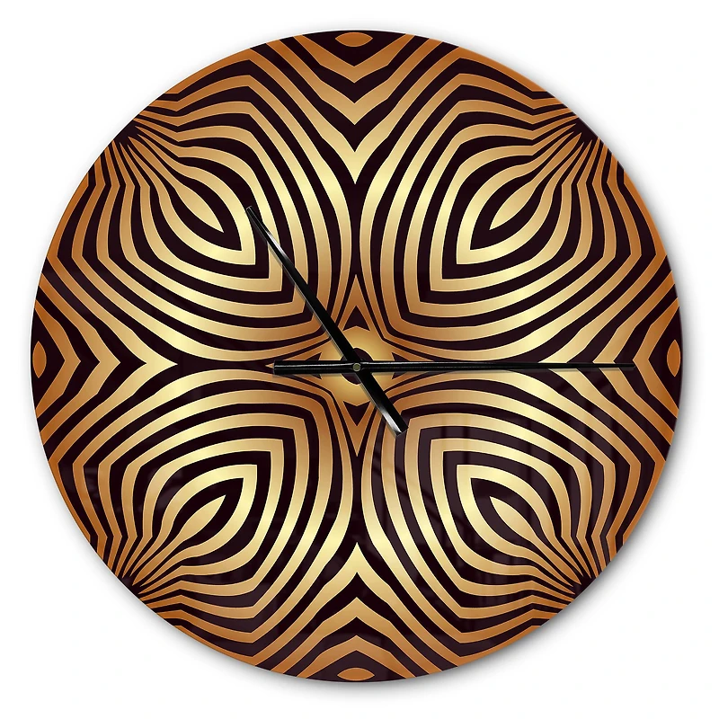 Designart 'Convex Symmetrical Ellipse Modern Wall Clock