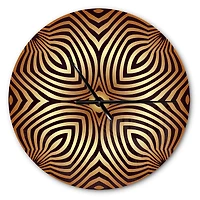 Designart 'Convex Symmetrical Ellipse Modern Wall Clock