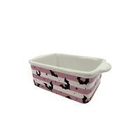 Pink & White Striped Bats Mini Loaf Pan by Makery™