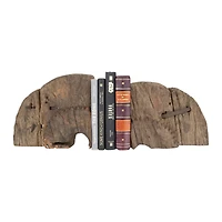 Hello Honey® Found Wood Wheel Cog Bookends Set