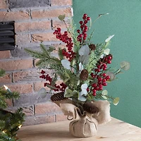 Glitzhome® Christmas Pine, Eucalyptus & Berry Tree