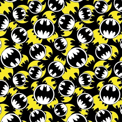 Camelot® Fabrics Batman™ Packed Logo Cotton Fabric