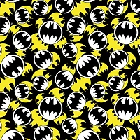 Camelot® Fabrics Batman™ Packed Logo Cotton Fabric