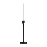 Hello Honey® 12'' Black Cast Iron Taper Candle Holder