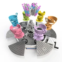 CDX Blocks Fun Fair Tea Cups Ride Building Set