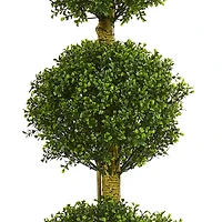 6ft. Potted 4 Tier Ball Boxwood Topiary Tree