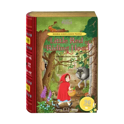 The Brothers Grimm's Little Red Riding Hood Double-Sided Jigsaw Puzzle: 96 Pcs