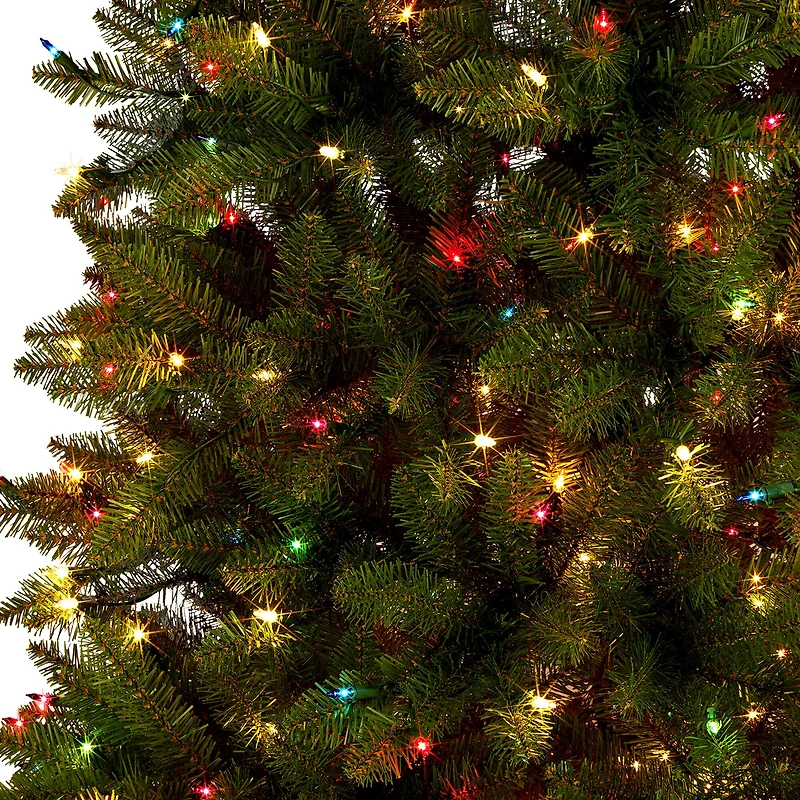 6.5ft. Pre-Lit Dunhill Fir® Artificial Christmas Tree, Spectrum Lights