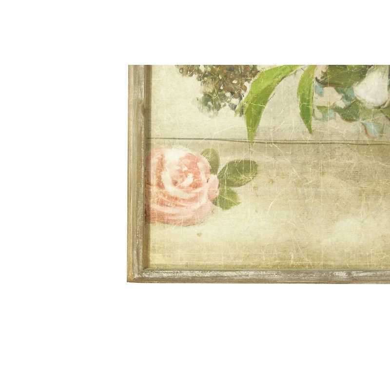 Hello Honey® Flower Bouquet Wood Framed Wall Décor