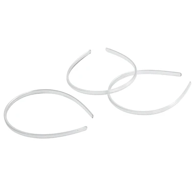 8mm Clear Plastic Headband Blanks, 4ct. by Bead Landing™