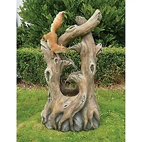 Design Toscano Tree Squirrel Cascading Sculptural Fountain