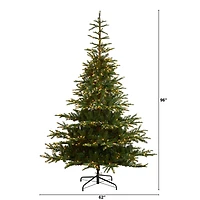 8ft. Pre-Lit Layered Washington Spruce Artificial Christmas Tree, Clear Lights