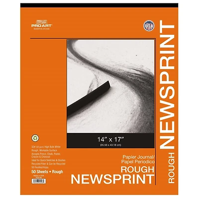Pro Art® Rough Newsprint Paper Pad