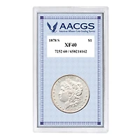 1878S "First-Year-of-Issue" Morgan Silver Dollar Graded XF40