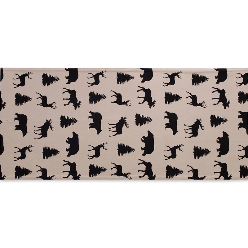 Mountain Trail Plaid Reversible Embellished Table Runner 14" x 108"