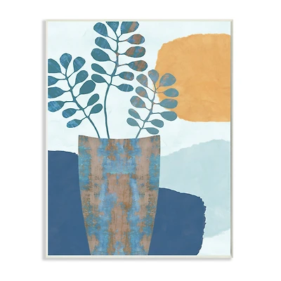 Stupell Industries Western Eucalyptus Plant Vase Wall Plaque