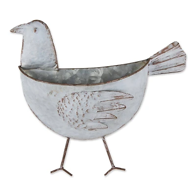 DII® 12.5" Bird Galvanized Wall Planter