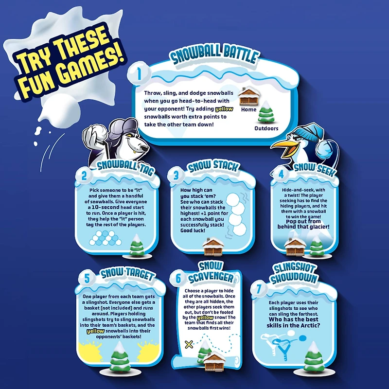 ArtSkills® Snowball Battle Indoor Snowball Fight Set