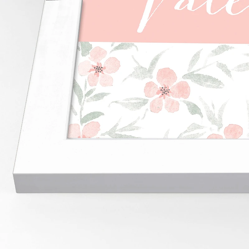 11" x 14" Forever Valentine Floral White Framed Print Wall Art