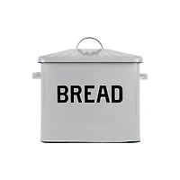 Hello Honey® Enameled Metal Distressed "BREAD" Box with Lid
