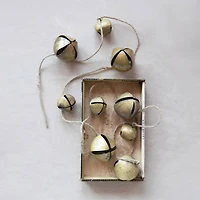 Hello Honey® 6.3ft. Gold Finish Metal Jingle Bell Garland