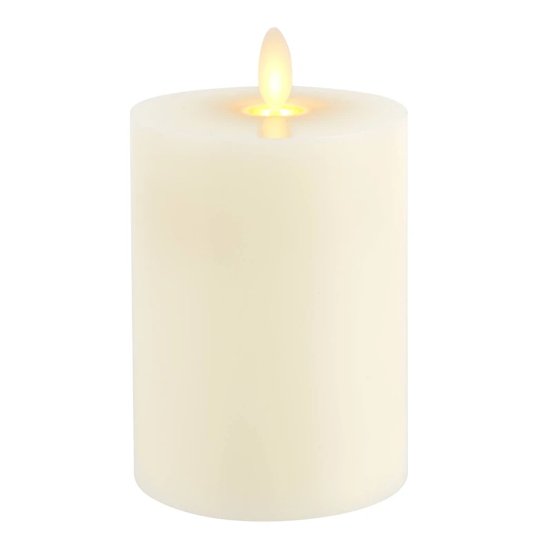 3" x 4" LED Wax Pillar Candle with Moving Flame by Ashland