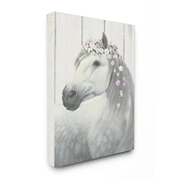 Stupell Industries Spirit Stallion Horse with Flower Crown Wall Art