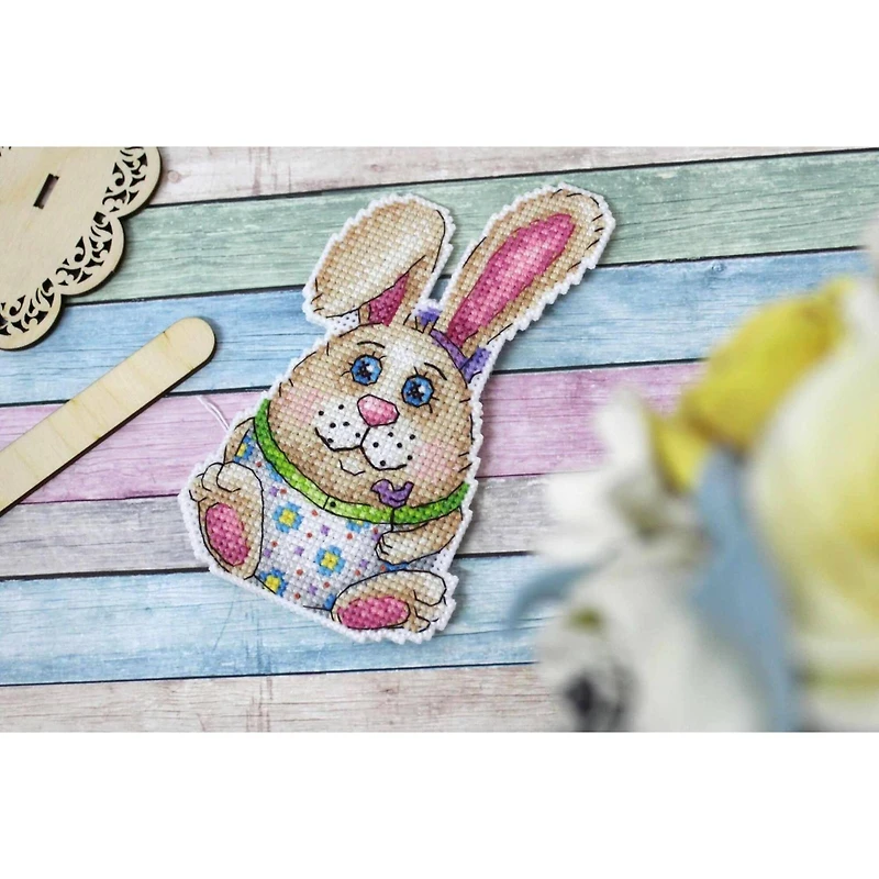 MP Studia Easter Rabbit Plastic Canvas Counted Cross Stitch Kit